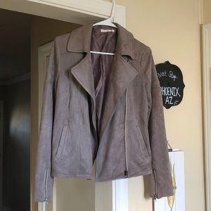 Faux Suede Jacket